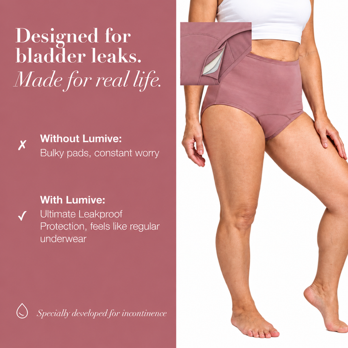 LUMIVE Slip, entwickelt für Blasenschwäche